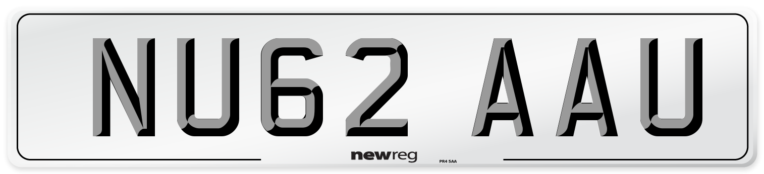 NU62 AAU Number Plate from New Reg